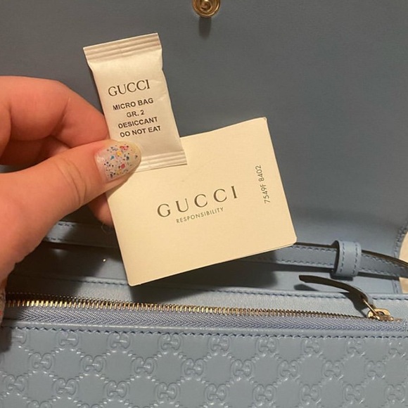 💙 GUCCI Microguccissima Wallet Cross Body Bag - Picture 6 of 8